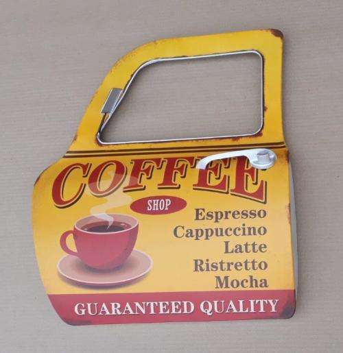 Coffee shop man cave /garage decor.