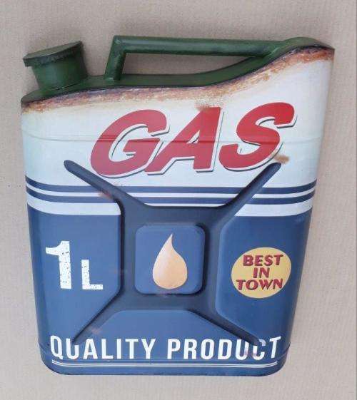 Gas quality product metal garage / wall decor.
