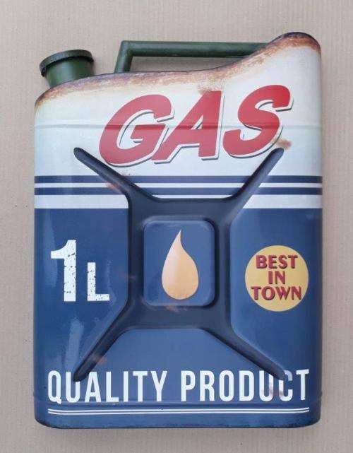 Gas quality product metal garage / wall decor.