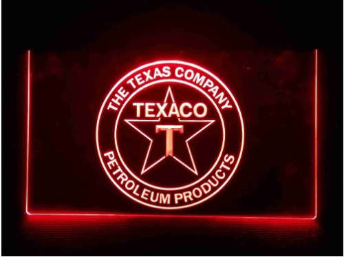 Texaco oil neon sign