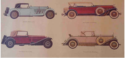 Vintage cars poster