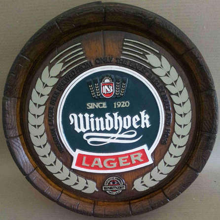 Windhoek Lager  large barrel end  46cm diameter