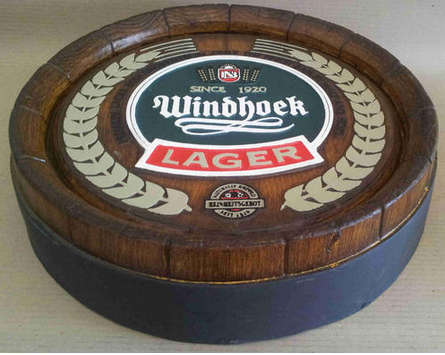 Windhoek Lager  large barrel end  46cm diameter