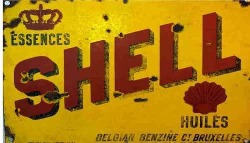 Shell Oil metal sign