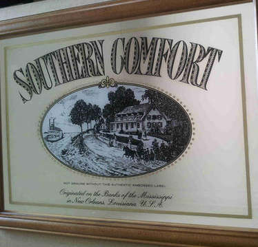 Southern Comfort bar mirror