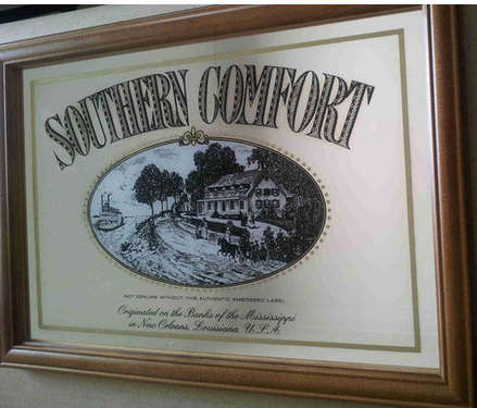 Southern Comfort bar mirror