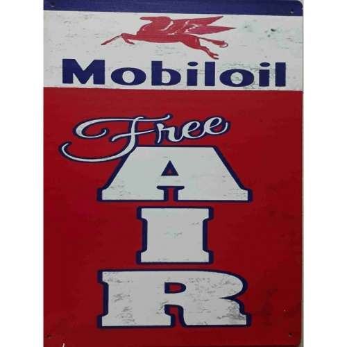 Mobiloil, free air metal sign