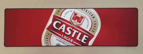 Castle lager bar mat, wetstop/ bar runner. Neoprene