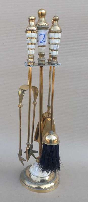 5pcs solid brass used companion set