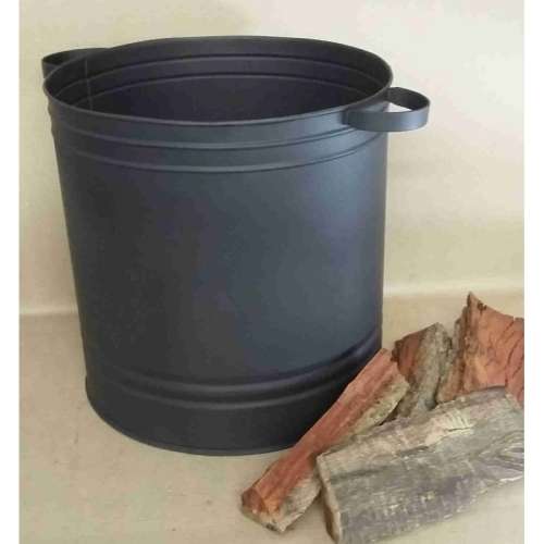 Fireplace log bin