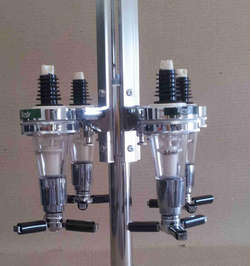 Set four domestic optic spirit tot measure rotary dispenser