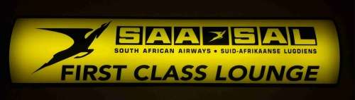 SAA First class Lounge light box.