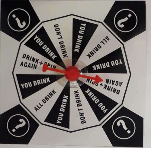 Drinking game. Spin a drink.