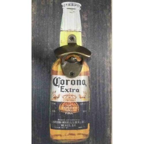 Corona wall plaque/beer Bottle cap opener.