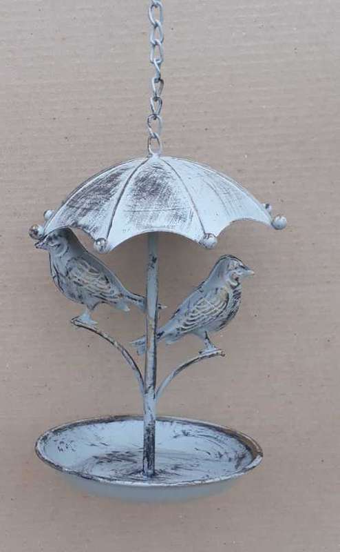 Garden. Hanging bird feeder