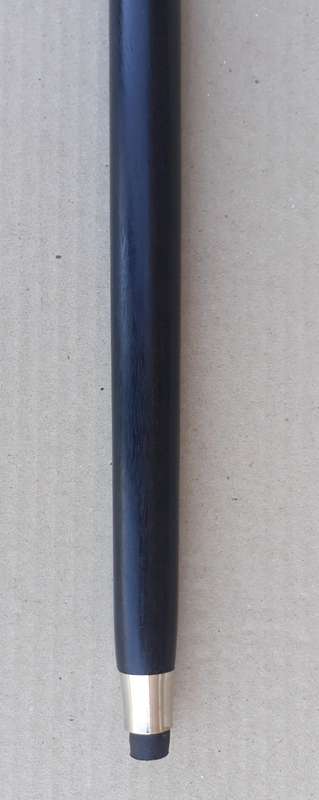Walking stick. Rosewood with beautiful silver handle and rubber non slip bottom tip