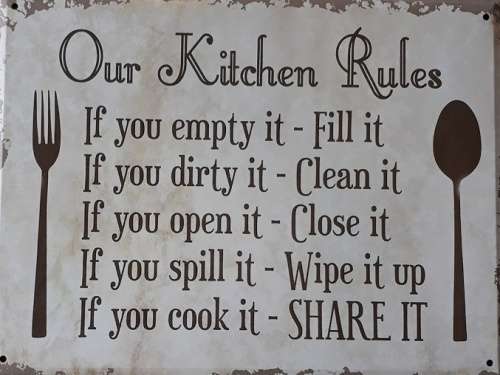Our Kitchen Rules metal sign