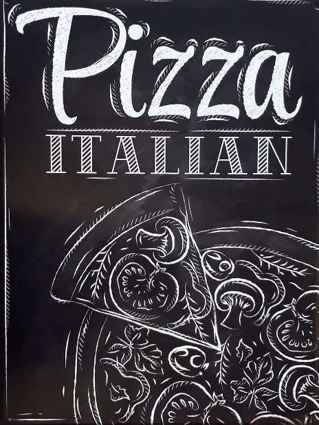 Pizza. Italian metal sign