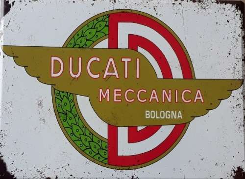 Ducati Meccanica metal sign
