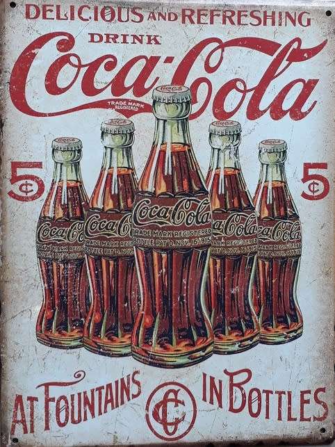 Coca-Cola metal sign