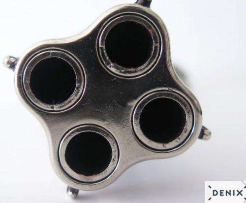 Revolving 4 Barrel Flintlock Pistol Non-Functional