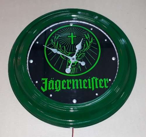 Jagermeister Illuminated Clock 58cm Diameter
