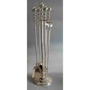 Fire Place 5pc Solid Brass Companion Set