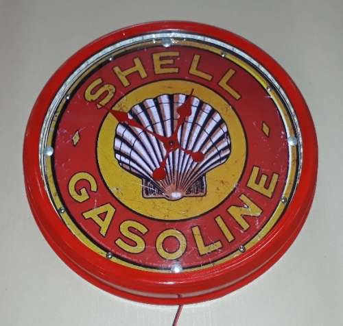 Shell Illuminated Clock 45cm Diameter