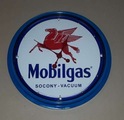 Mobilgas Clock 51cm Diameter