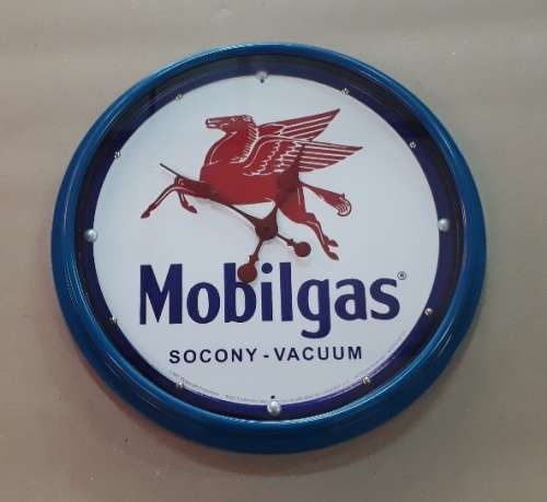 Mobilgas Clock 51cm Diameter