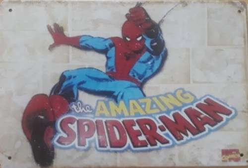 Spider Man Comics Metal Sign