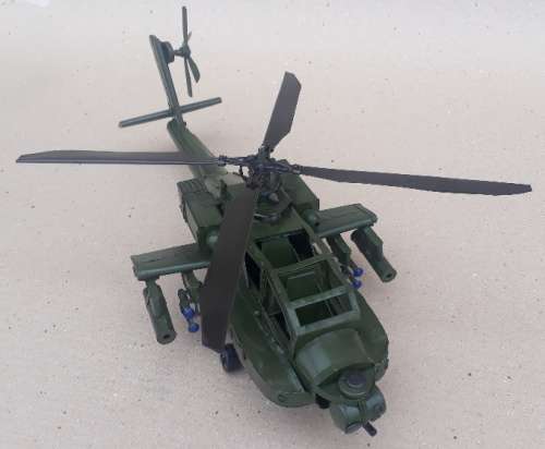 Vintage Metal Model Military Helicopter