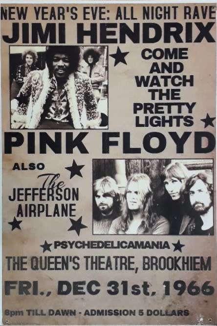 Jimi Hendrix Used Metal Sign