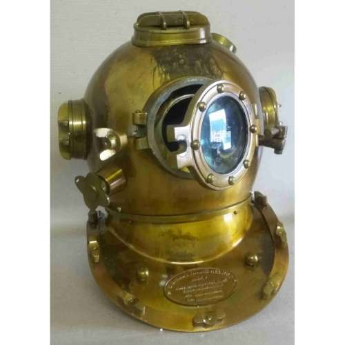 Nautical divers helmet.