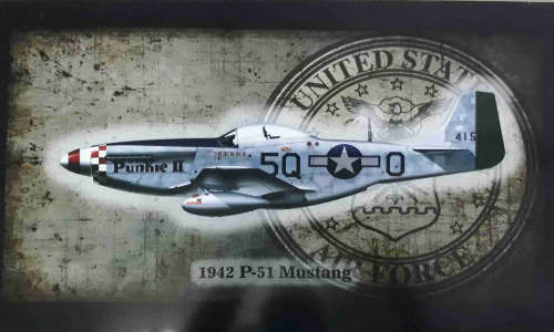 Mustang USA Air Force BIG Metal Sign