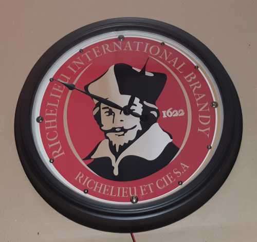 Richelieu Illuminated Clock 51cm Diameter.