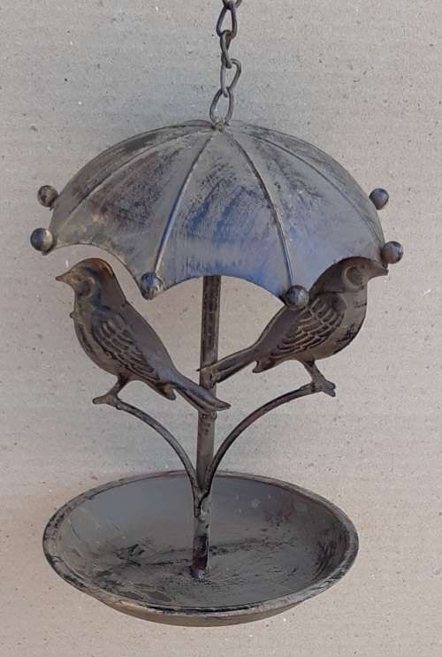 Garden. Hanging bird feeder