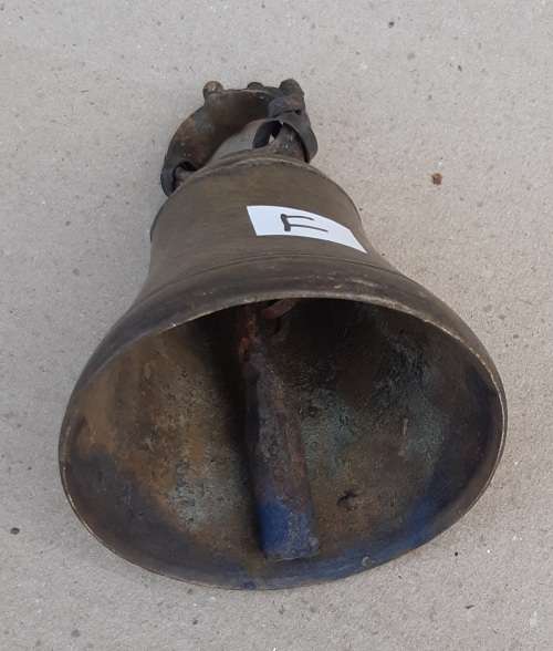 Antique Genuine Solid Brass Ship Bell 8,5cm