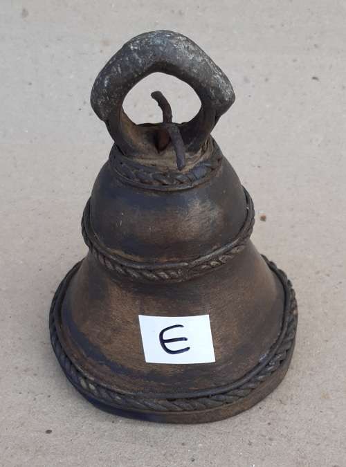 Antique Genuine Solid Brass Ship Bell 8,5cm