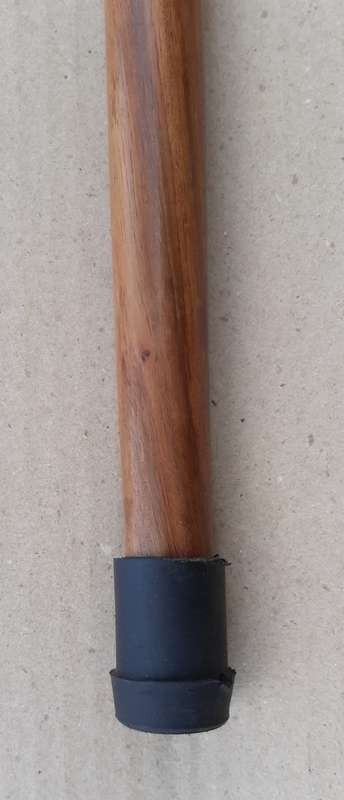 Walking stick. Rosewood with brass handle