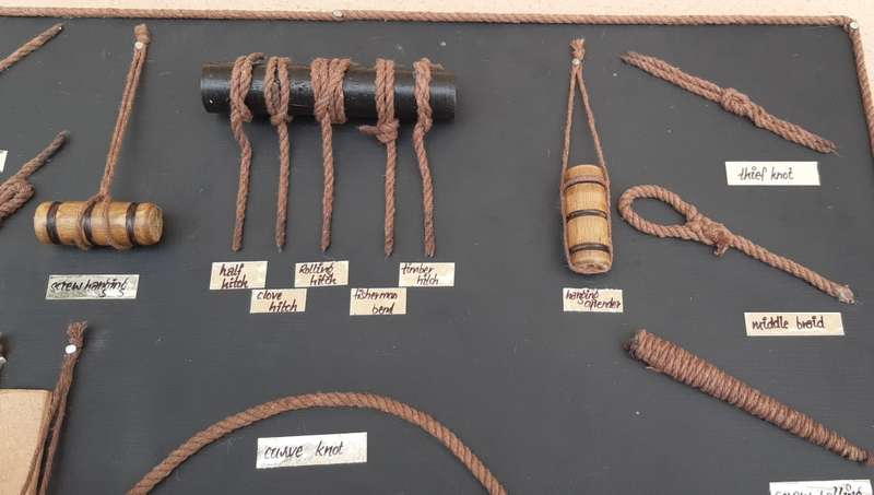Decorative Maritime and Sailors Rope Knot Board c.1900