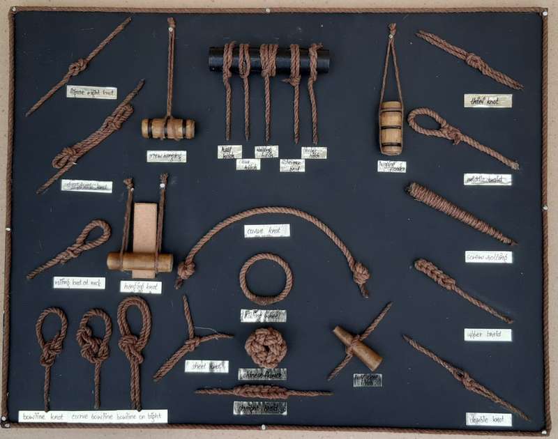 Decorative Maritime and Sailors Rope Knot Board c.1900