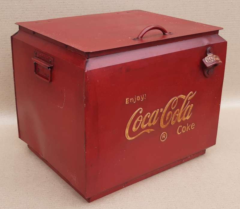Coca-Cola Metal Cooler Box