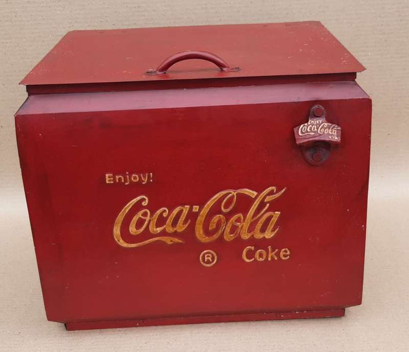 Coca-Cola Metal Cooler Box