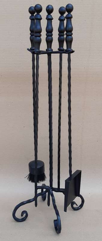 Fireplace Companion Tool Set 5 Pieces 90cm Tall