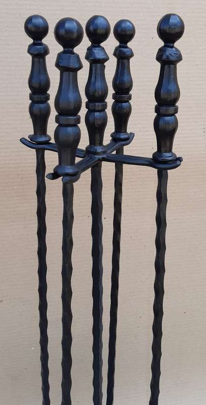 Fireplace Companion Tool Set 5 Pieces 90cm Tall