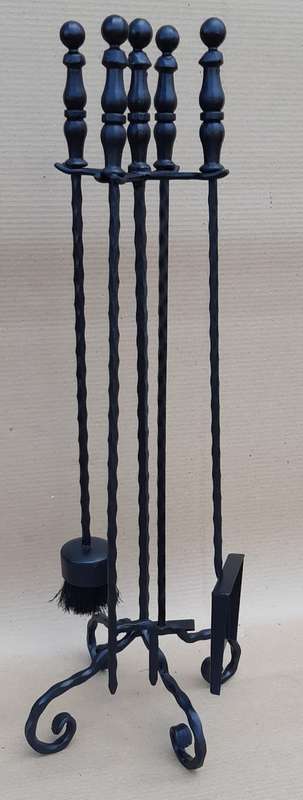 Fireplace Companion Tool Set 5 Pieces 90cm Tall