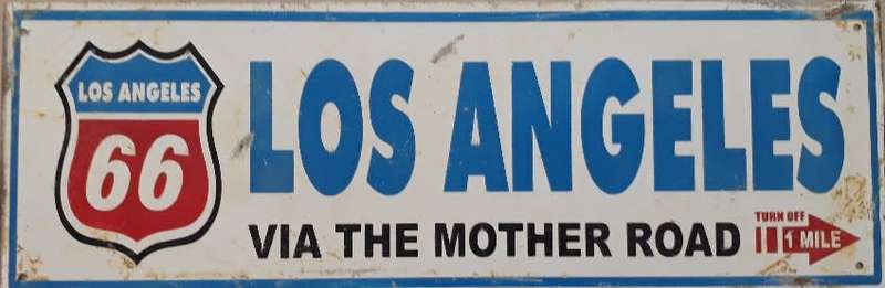 Los Angeles Used Metal Sign
