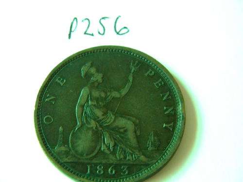 1863 British 1 Penny  ALMOST 150 YEARS OLD!!! still gas great detail