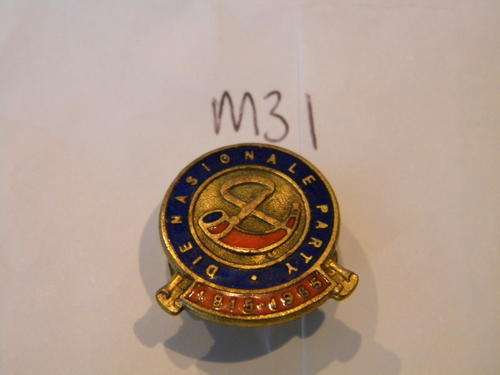 DIE Nationale Party 1915 - 1965 Lapel Badge